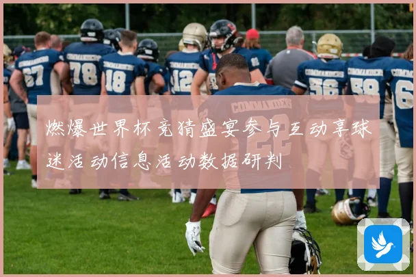 燃爆世界杯竞猜盛宴参与互动享球迷活动信息活动数据研判